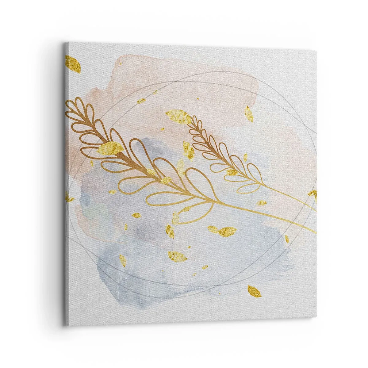 Bild auf Leinwand - Leinwandbild - Goldenr Hauch - 60x60 cm