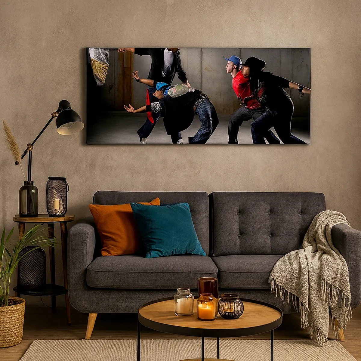 Bild auf Leinwand - Leinwandbild - Tanzen mit dem Straßenwind - 30x30 cm