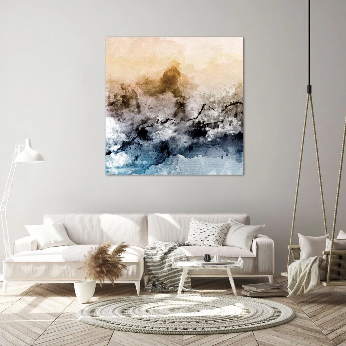 Bild auf Leinwand - Leinwandbild - In einer Nebelwolke ertrunken - 50x50 cm