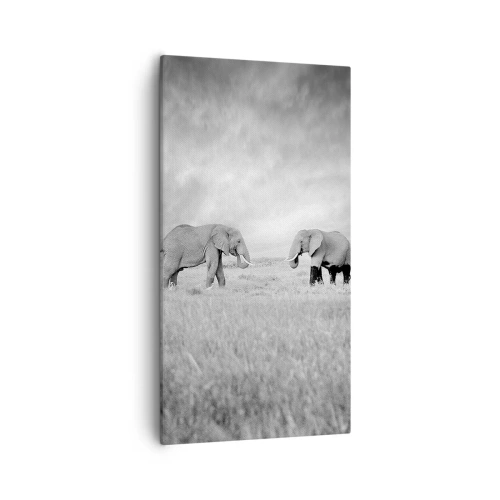 Bild auf Leinwand - Leinwandbild - Grau ist schön - 55x100 cm