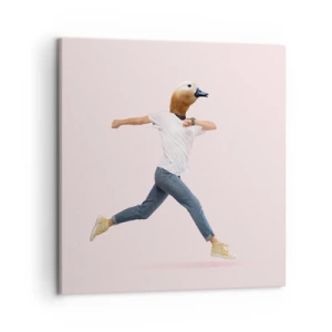 Bild auf Leinwand - Leinwandbild - Eine Prise Absurdität - 50x50 cm