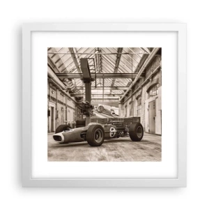 Poster in einem weißen Rahmen - Die Siegerruhe - 30x30 cm