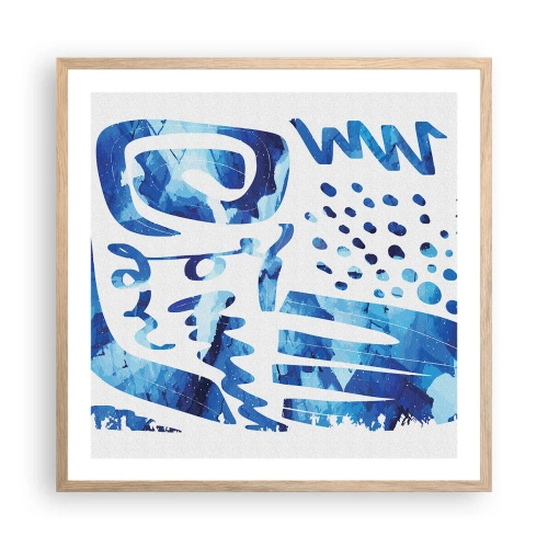 Poster in einem Rahmen aus heller Eiche - Zurück zu den Wurzeln - 60x60 cm