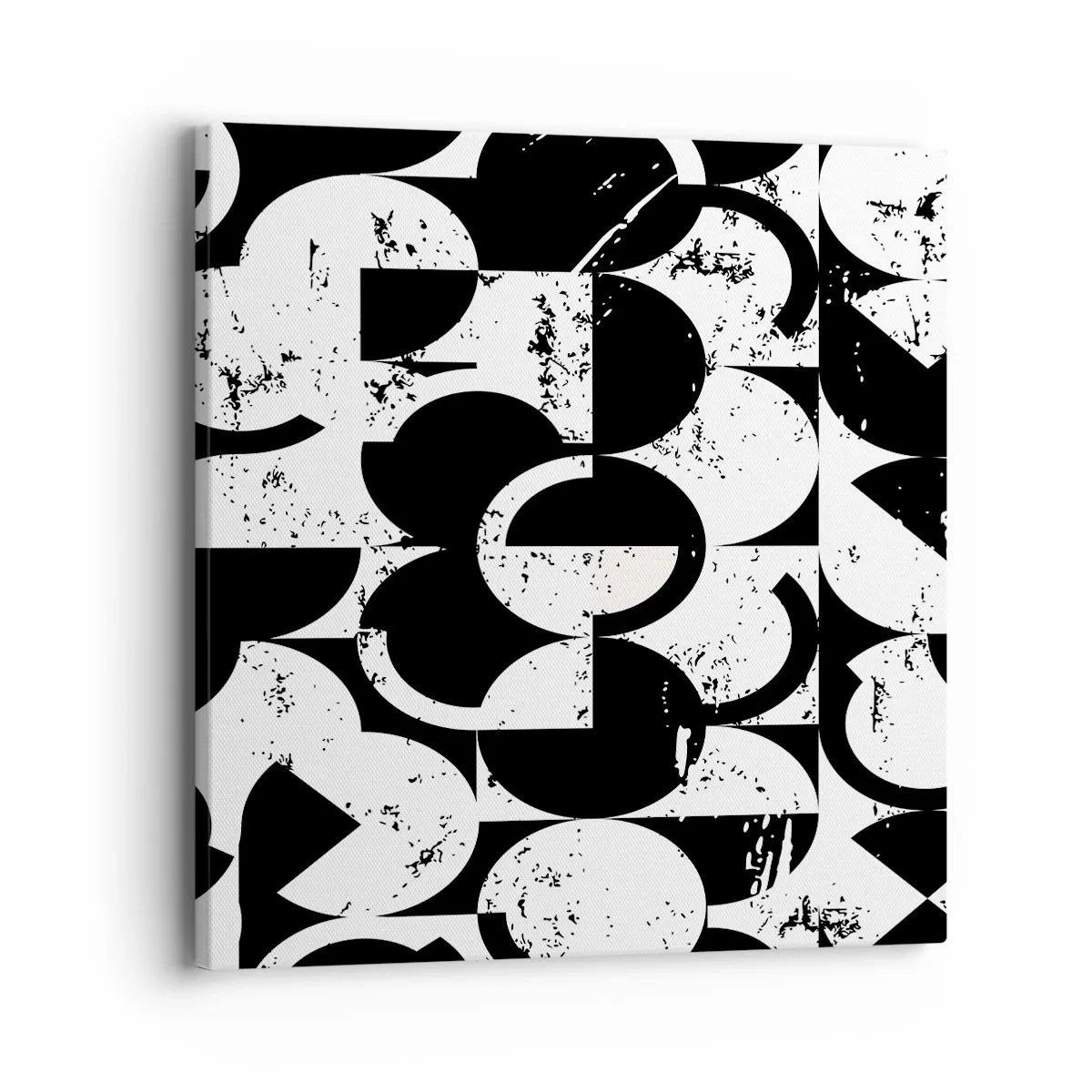 Bild auf Leinwand - Leinwandbild - Weiß ist weiß und schwarz ist schwarz - 40x40 cm