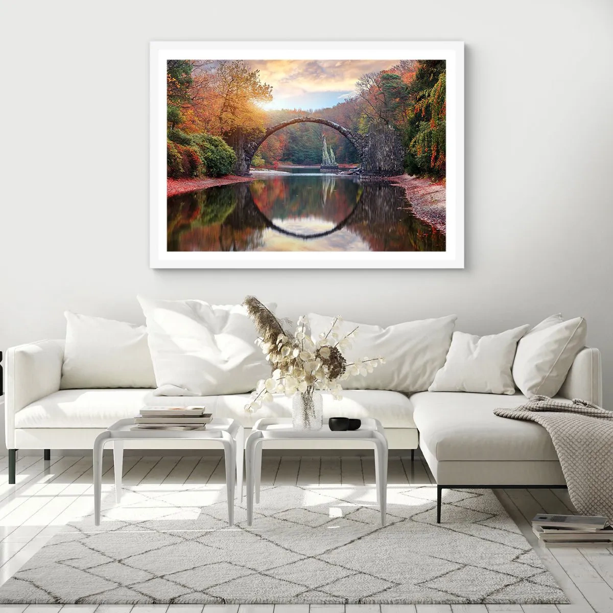 Poster in einem weißen Rahmen - Auf der anderen Seite des Spiegels - 40x30 cm