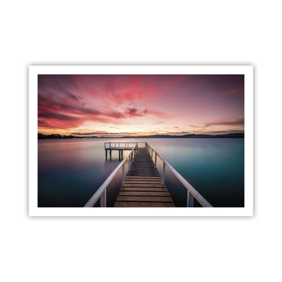 Poster - Die sanfte Flamme des Abends - 91x61 cm