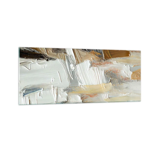 Glasbild - Bild auf glas - Bunte Schichten - 100x40 cm