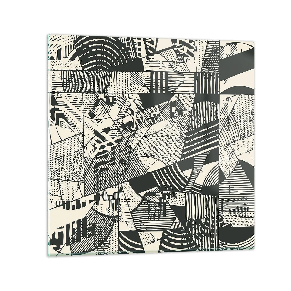 Glasbild - Bild auf glas - Die Dynamik der Gegenwart - 30x30 cm