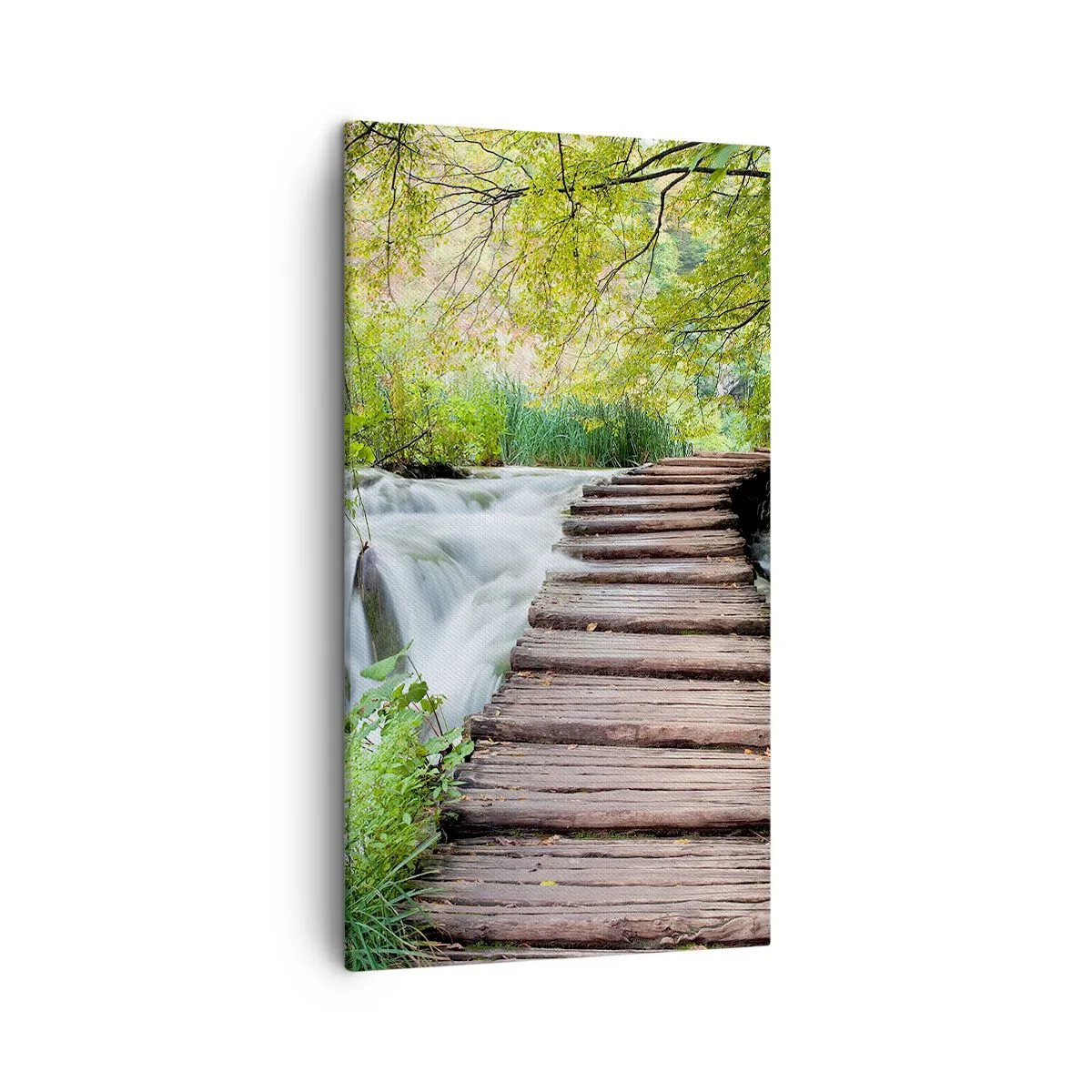 Bild auf Leinwand - Leinwandbild - Das Wasser ist überhaupt nicht ruhig - 45x80 cm