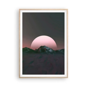 Poster in einem Rahmen aus heller Eiche - In einer Nachbargalaxie - 70x100 cm