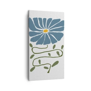 Bild auf Leinwand - Leinwandbild - Zweig für eine Blume - 45x80 cm