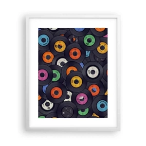 Poster in einem weißen Rahmen - Farben der Klassiker - 40x50 cm