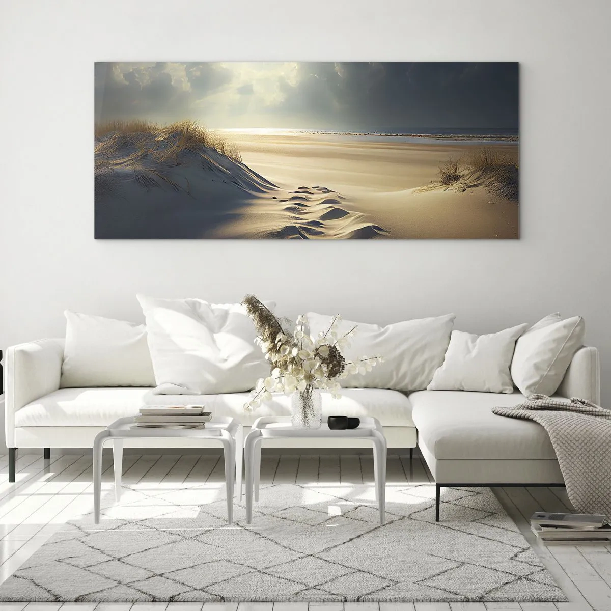Glasbild - Bild auf glas - Beruhigende Landschaft - 100x40 cm