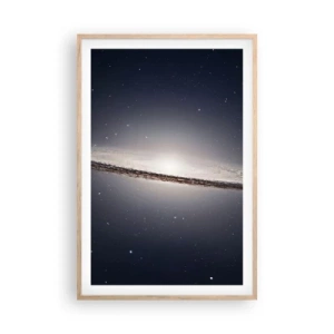 Poster in einem Rahmen aus heller Eiche - Vor langer Zeit in einer weit entfernten Galaxie ... - 61x91 cm