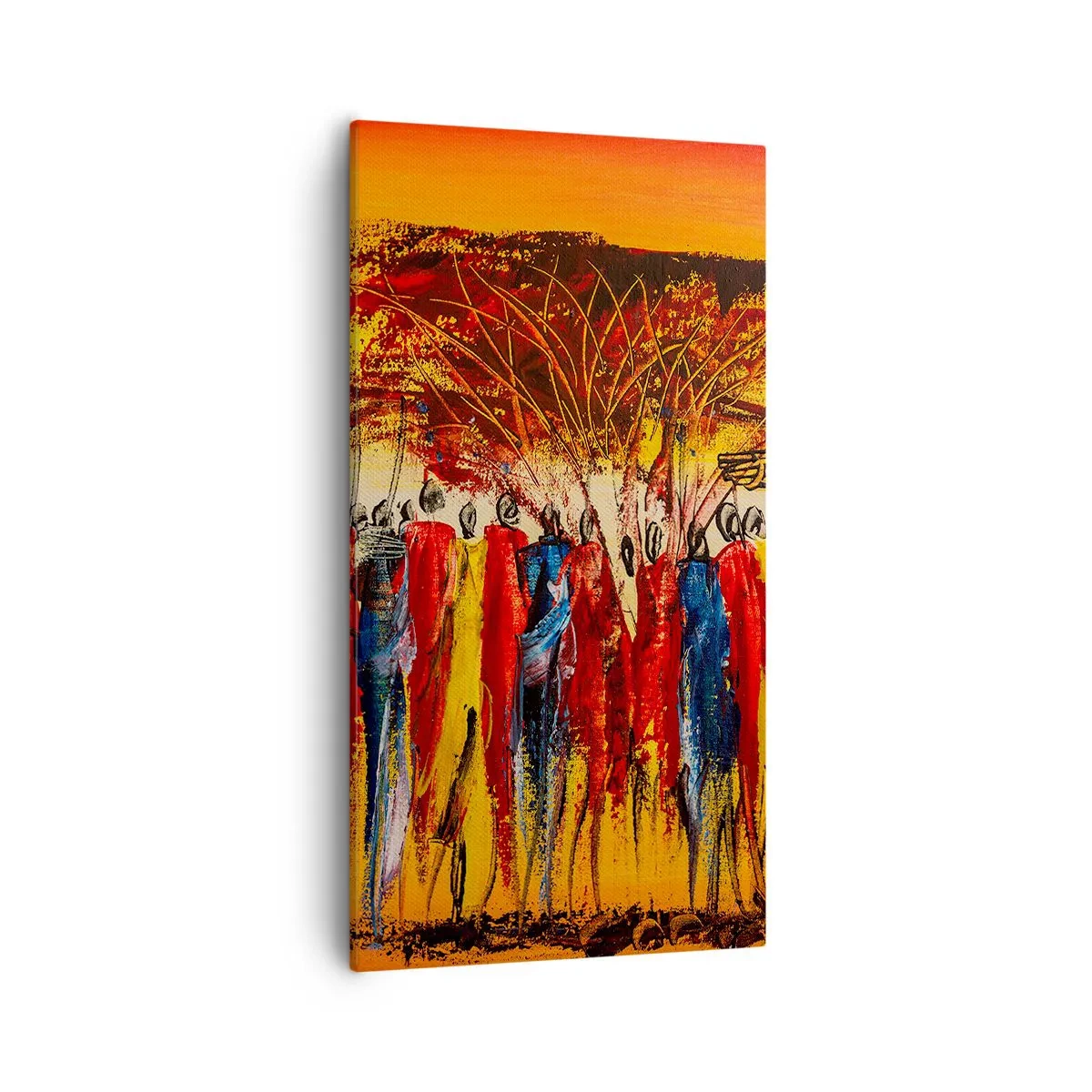 Bild auf Leinwand - Leinwandbild - Dort, dort, dort gehen sie - 55x100 cm