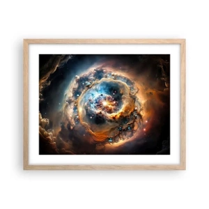 Poster in einem Rahmen aus heller Eiche - Anfang - 50x40 cm