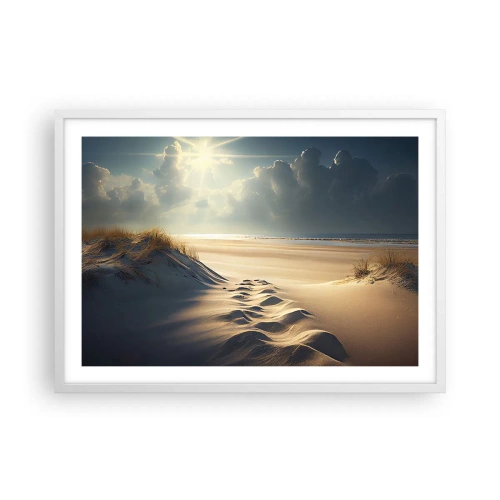 Poster in einem weißen Rahmen - Beruhigende Landschaft - 70x50 cm