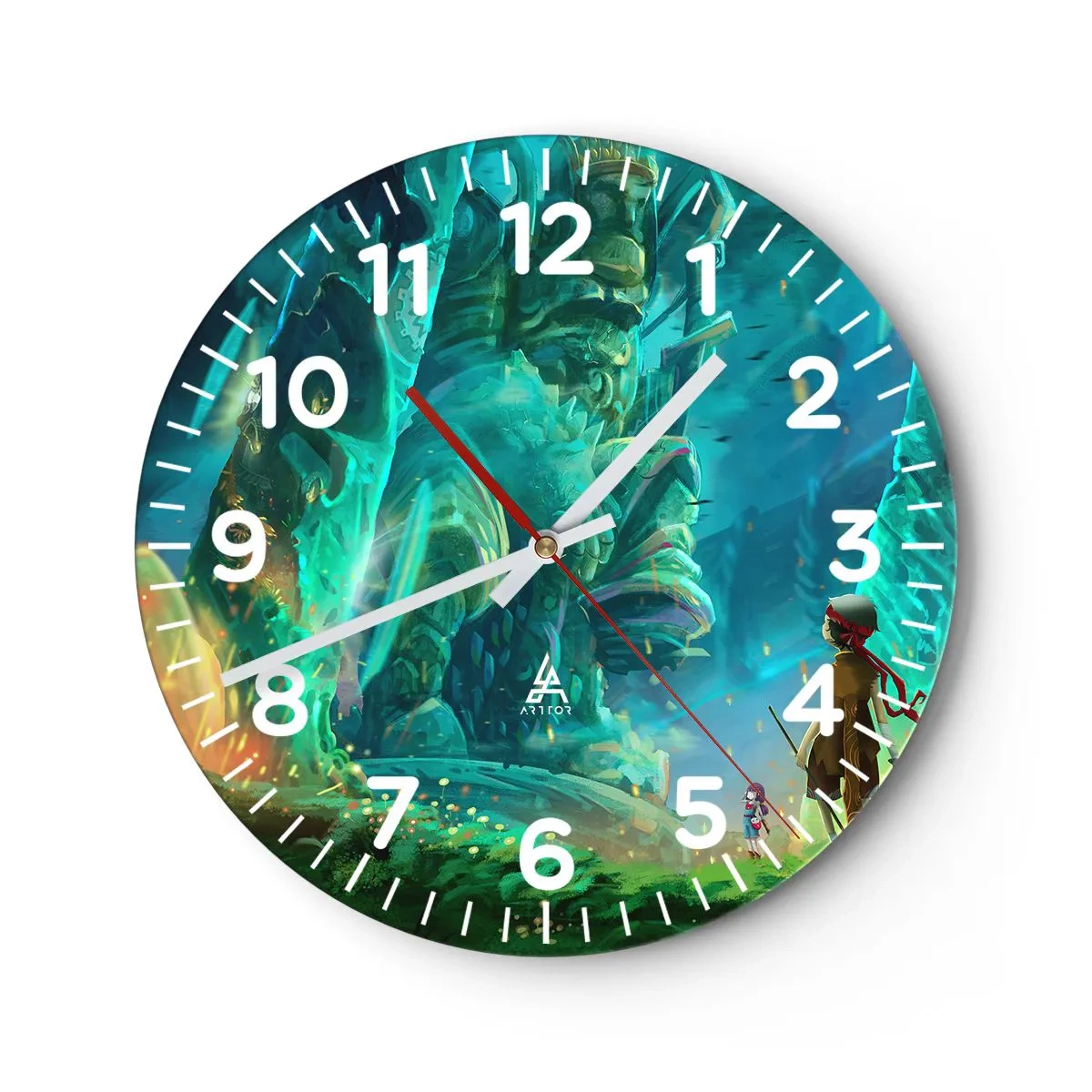 Wanduhr - Glasuhr - Aus dem großen Märchenbuch - 30x30 cm