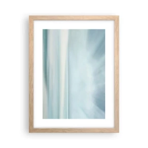 Poster in einem Rahmen aus heller Eiche - Frieden bis zum Horizont - 30x40 cm
