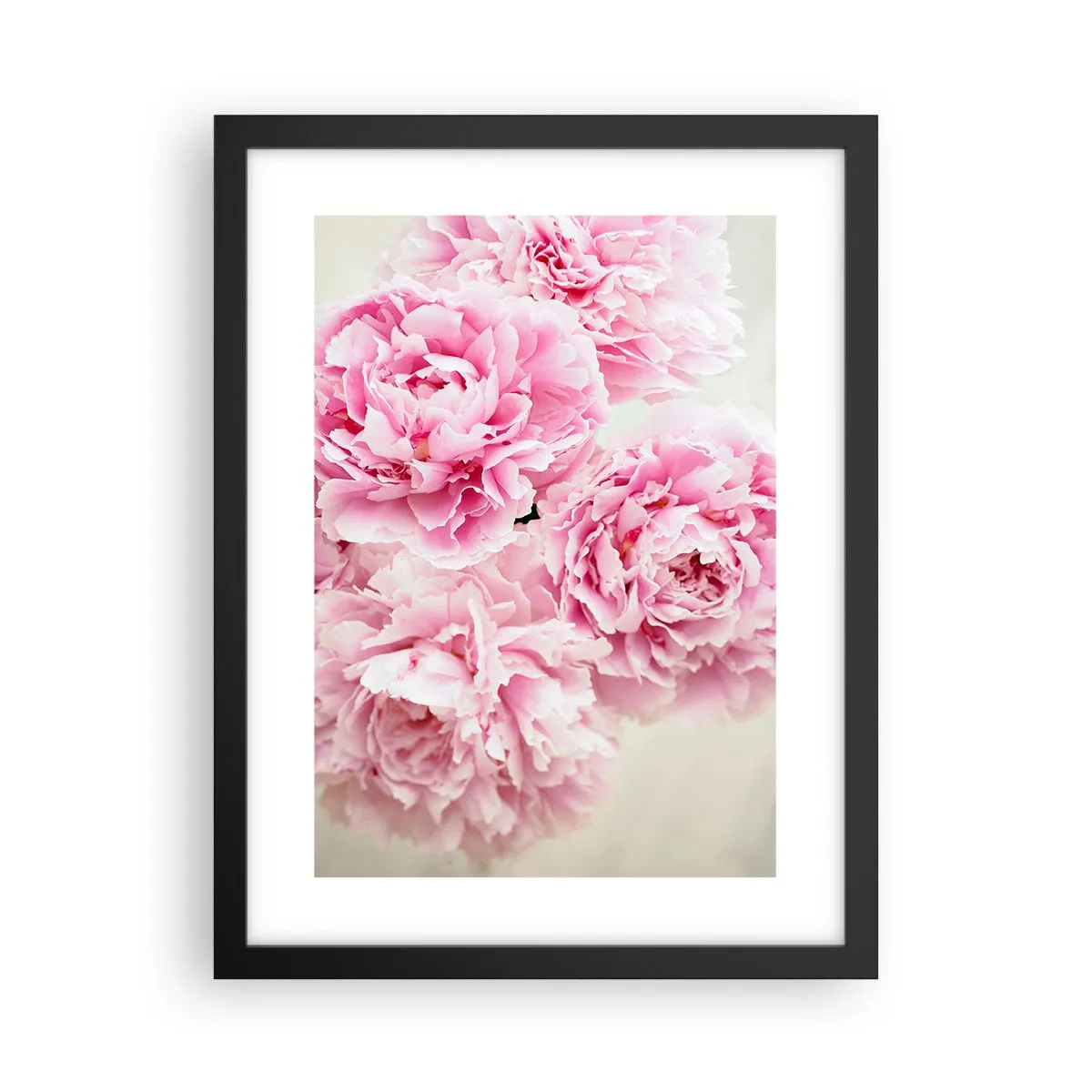 Poster in einem schwarzem Rahmen - In rosa Glamour - 30x40 cm