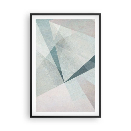 Poster in einem schwarzem Rahmen - Einfach aber dynamisch - 61x91 cm