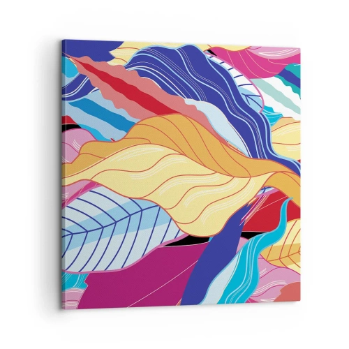 Bild auf Leinwand - Leinwandbild - Buntes Durcheinander - 60x60 cm