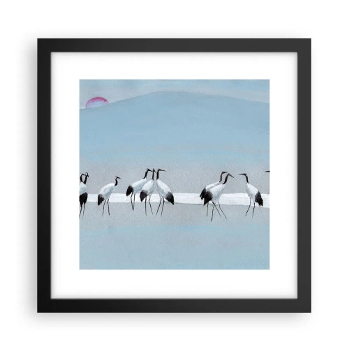 Poster in einem schwarzem Rahmen - Nach einem heißen Tag - 30x30 cm