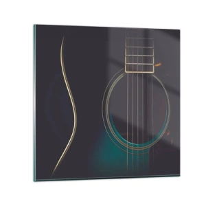 Glasbild - Bild auf glas - Einen Moment bevor es ertönt - 40x40 cm