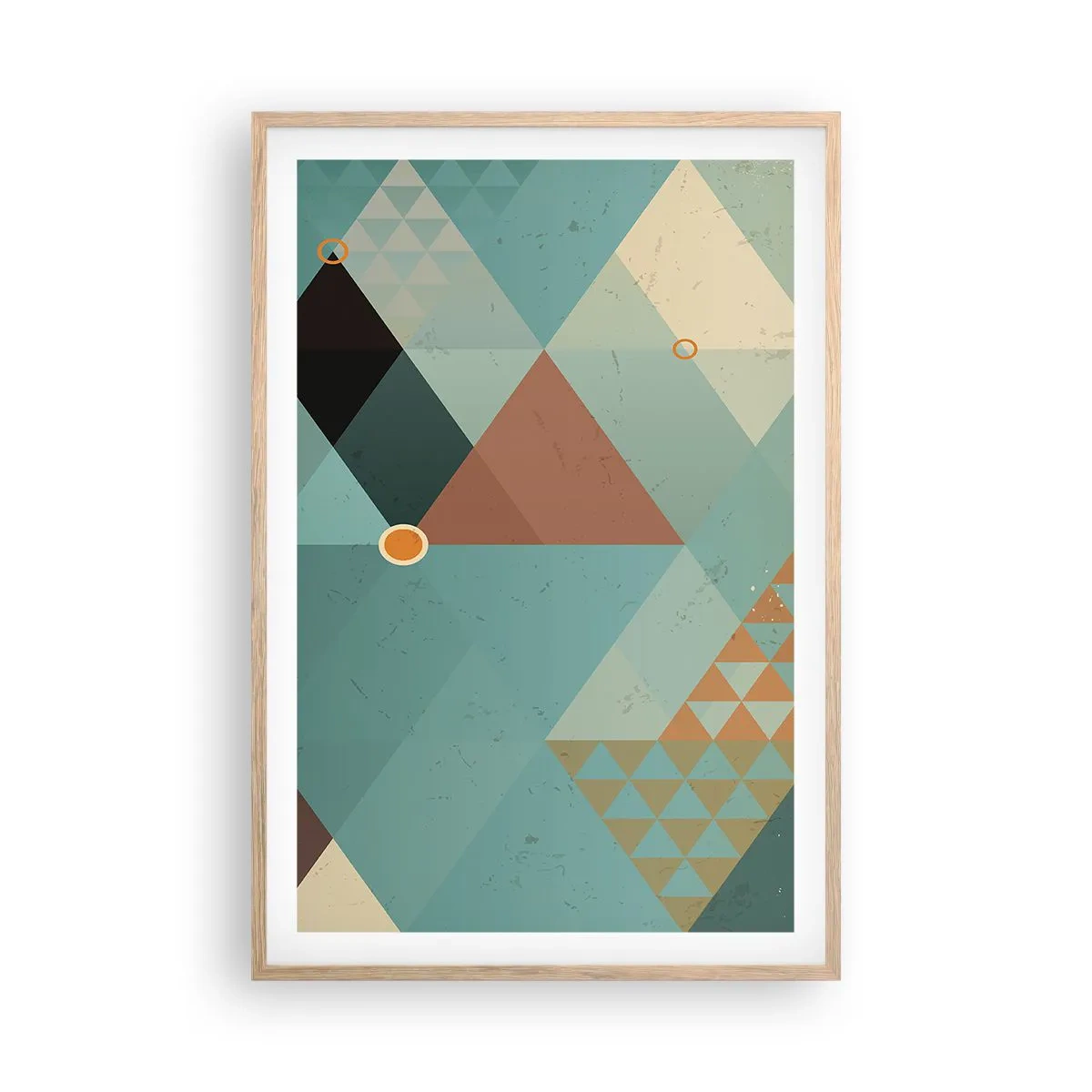 Poster in einem Rahmen aus heller Eiche - Einheit der Vielheit, Vielheit der Einheit - 61x91 cm