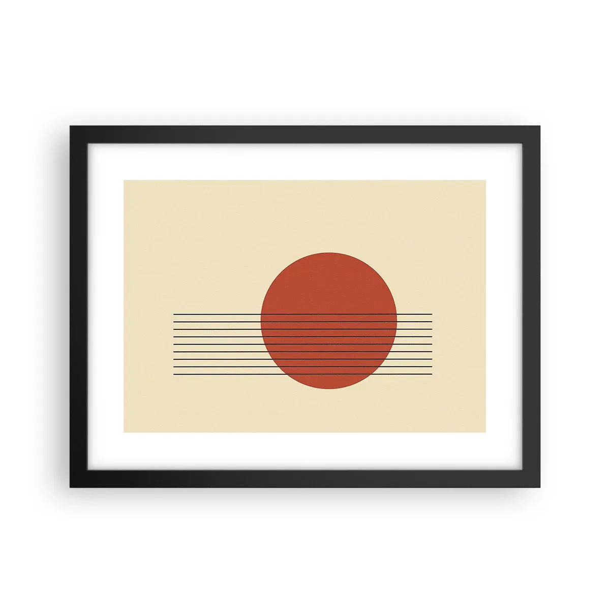 Poster in einem schwarzem Rahmen - Immer wieder und weiter - 40x30 cm