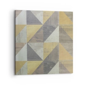 Bild auf Leinwand - Leinwandbild - Am Winkel des Dreiecks - 70x70 cm