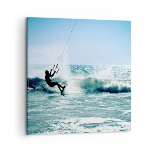 Bild auf Leinwand - Leinwandbild - Hinreißen lassen - 60x60 cm