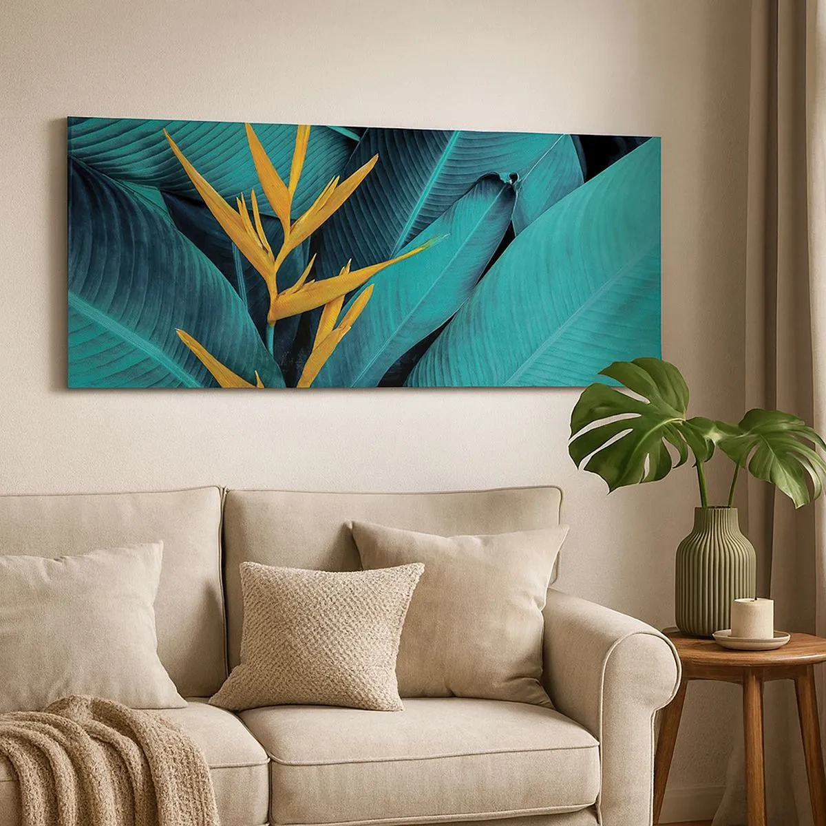 Bild auf Leinwand - Leinwandbild - Eden-Blume - 100x40 cm