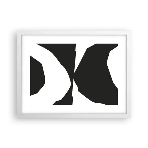 Poster in einem weißen Rahmen - Positiv negativ - 40x30 cm