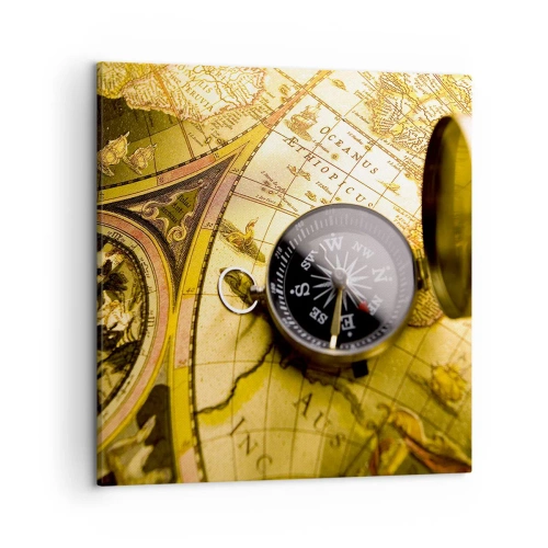 Bild auf Leinwand - Leinwandbild - Oder vielleicht bis ans Ende der Welt? - 50x50 cm