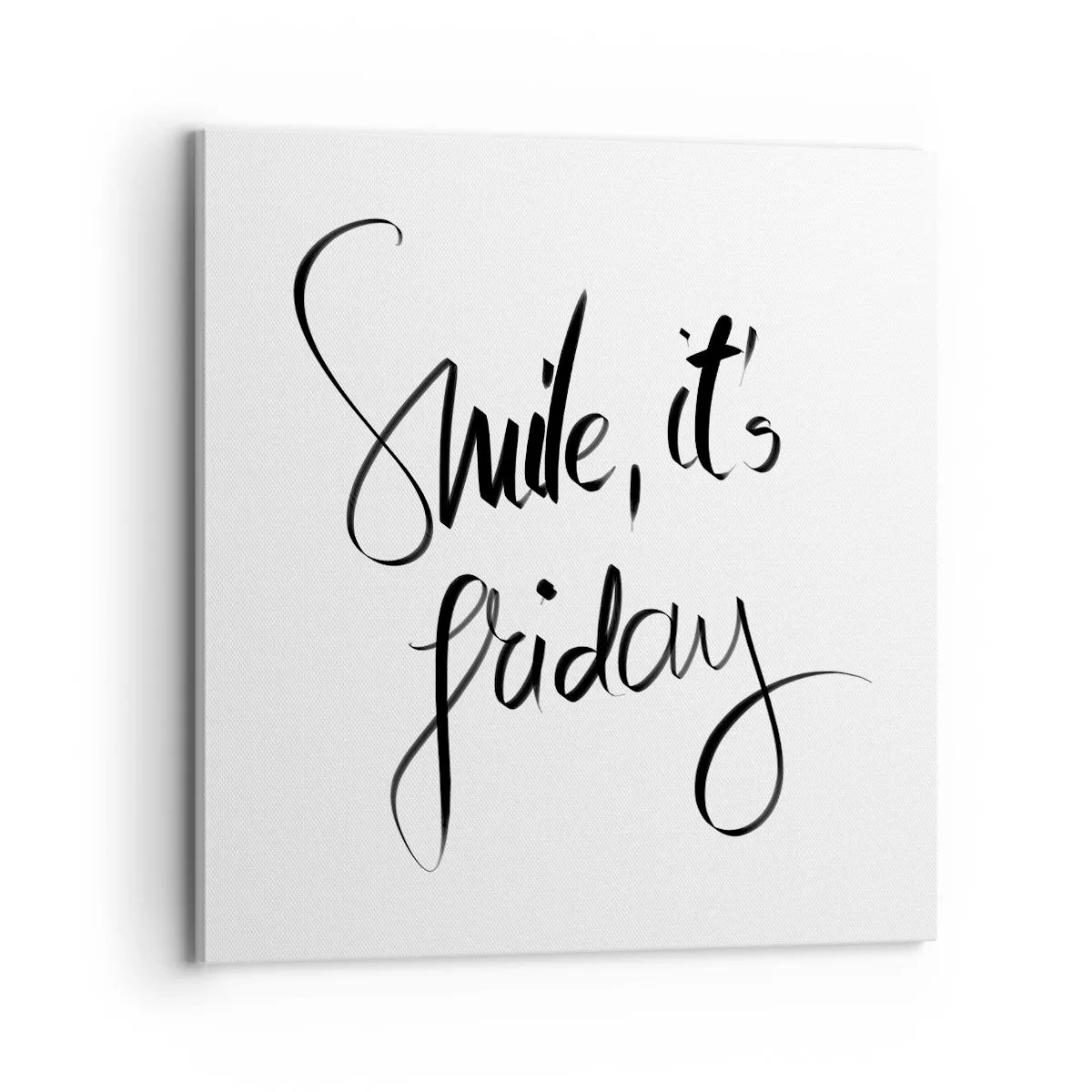 Bild auf Leinwand - Leinwandbild - Echte Freude - 70x70 cm