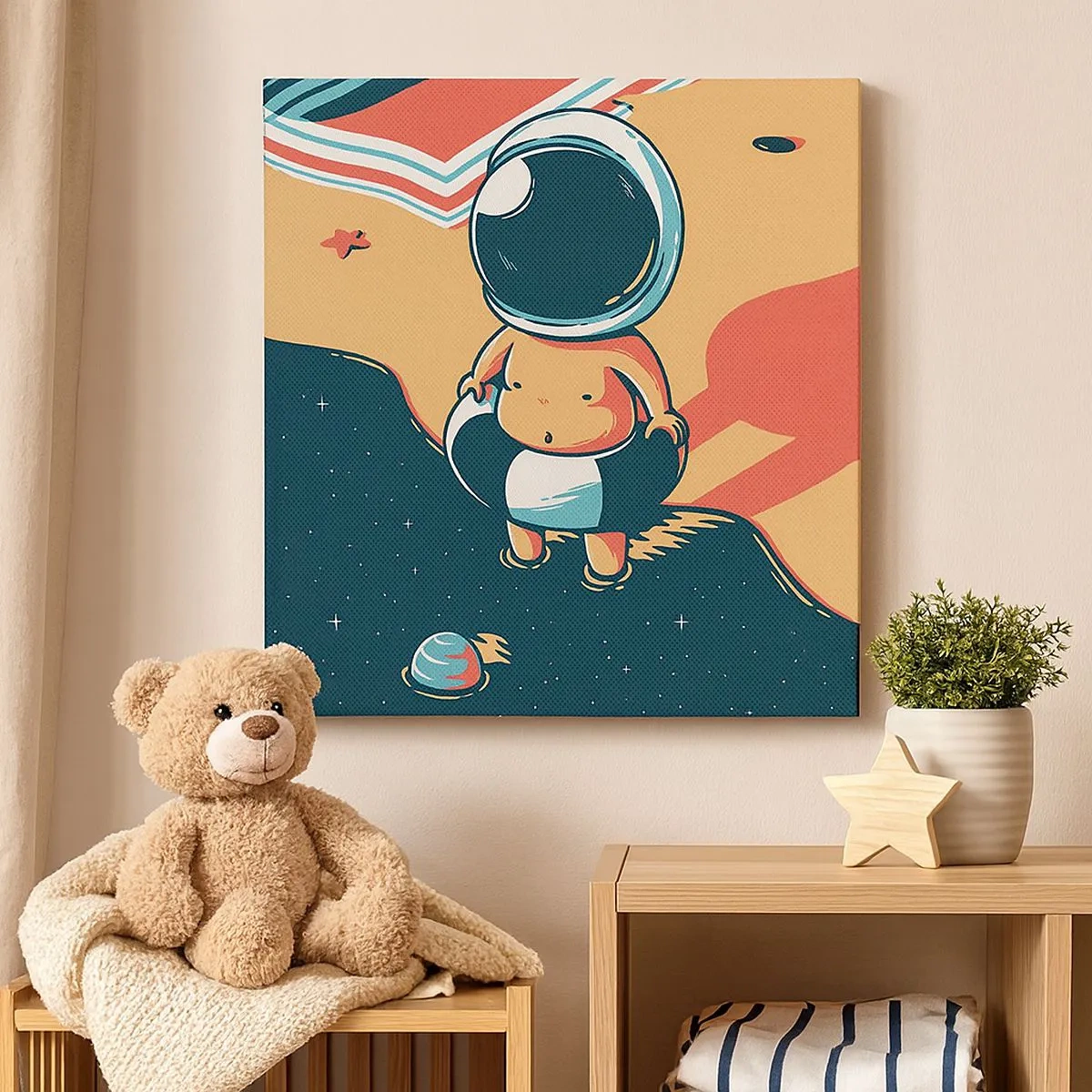 Bild auf Leinwand - Leinwandbild - Aus einer anderen Perspektive - 30x30 cm