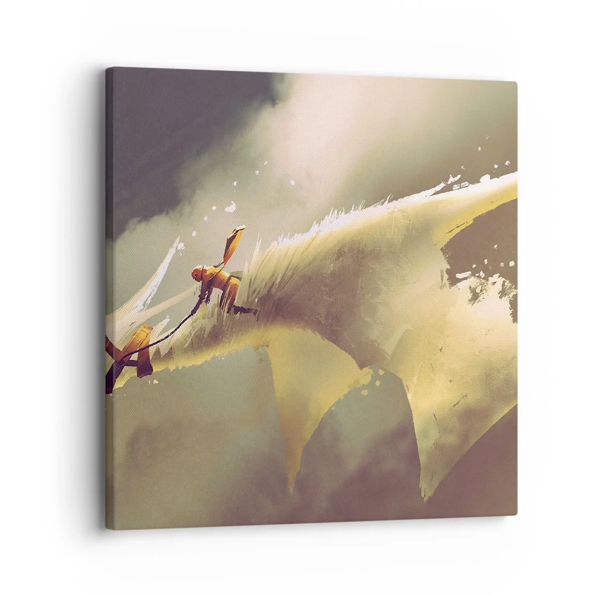 Bild auf Leinwand - Leinwandbild - Die Welt zur Rettung - 30x30 cm