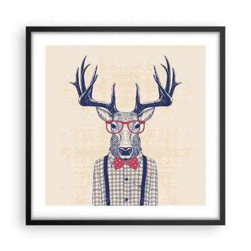 Poster in einem schwarzem Rahmen - Eine lustige Extravaganz - 50x50 cm