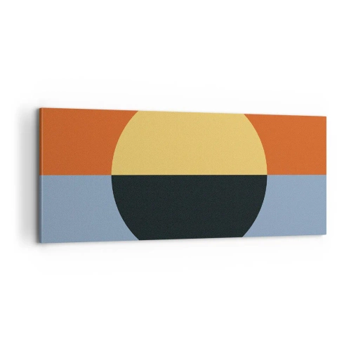 Bild auf Leinwand - Leinwandbild - Eine Komposition aus Wärme und Kühle - 100x40 cm