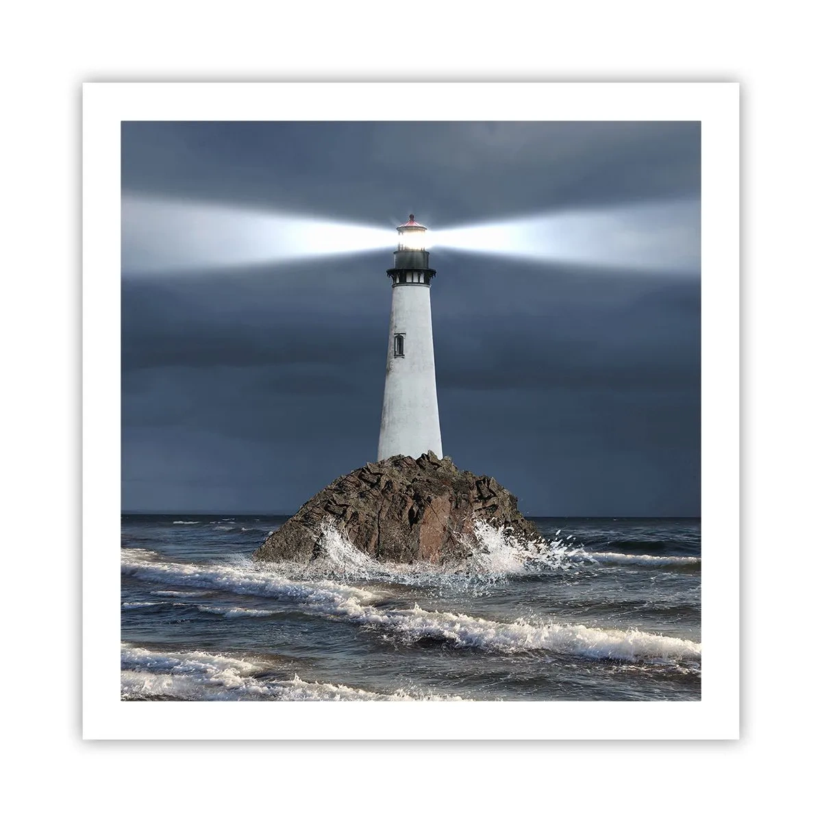 Poster - Hier... hier... hier! - 60x60 cm