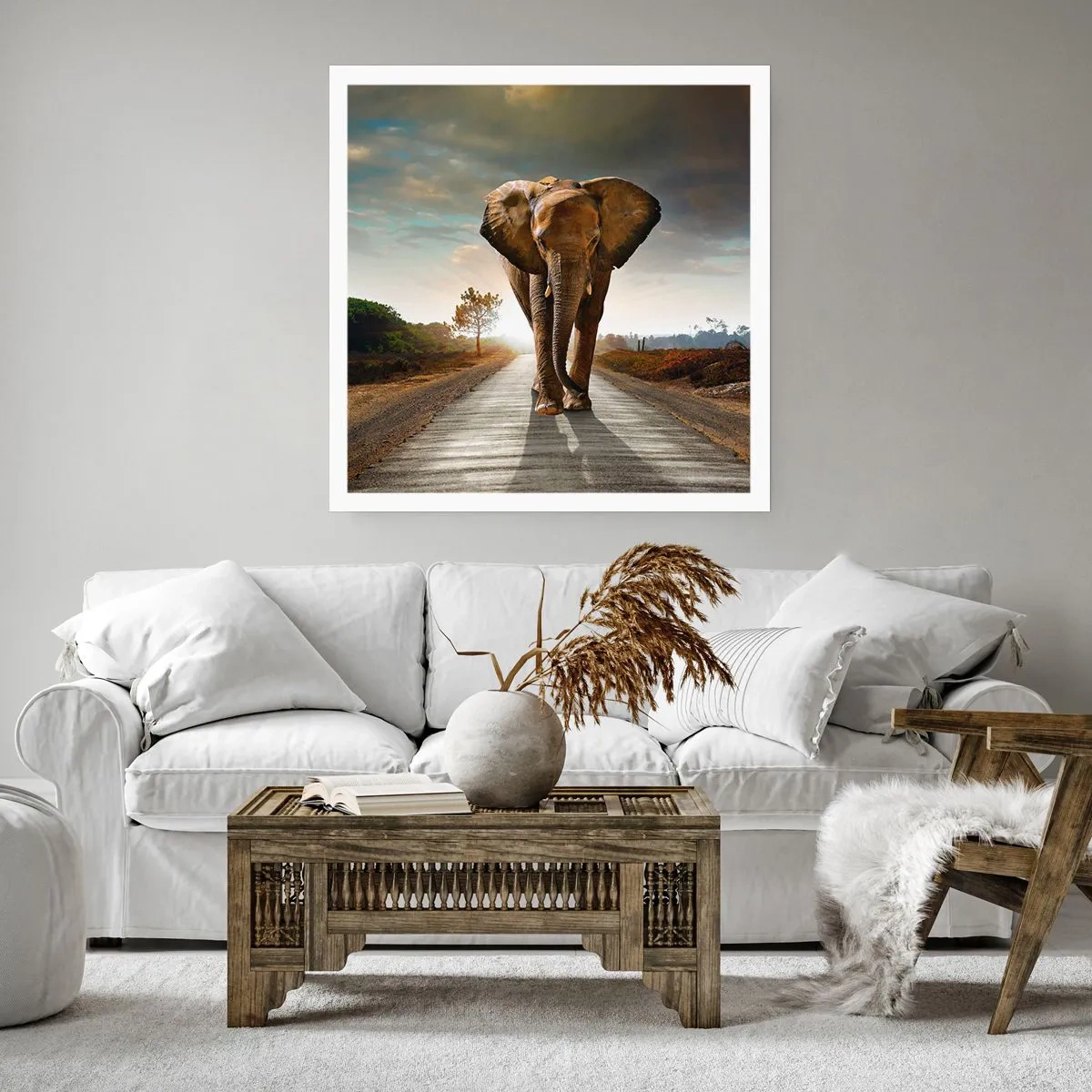 Poster - Und schon gar nicht in einem Porzellanlager - 60x60 cm