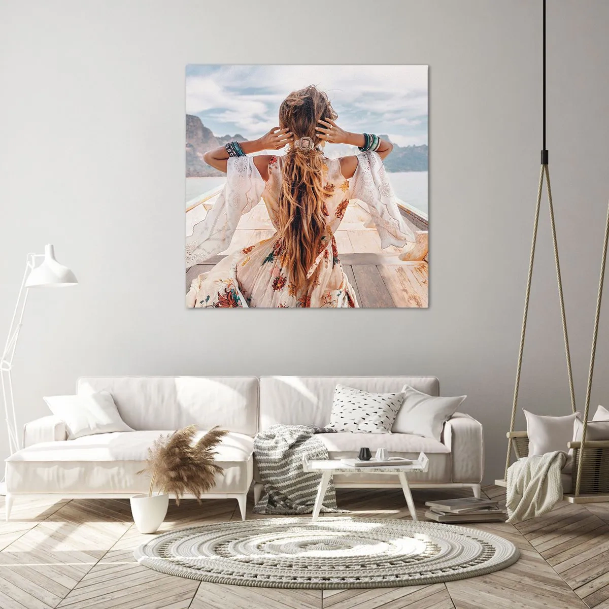 Bild auf Leinwand - Leinwandbild - Auf dem Weg zum Glück - 30x30 cm