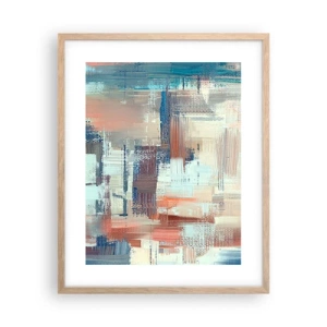 Poster in einem Rahmen aus heller Eiche - Zum Licht kommen - 40x50 cm