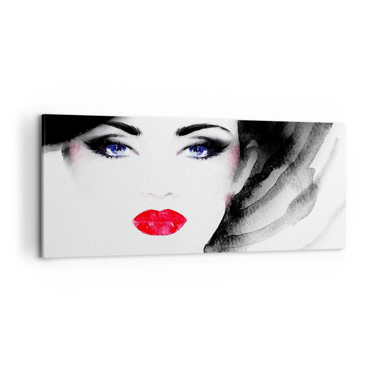 Bild auf Leinwand - Leinwandbild - Er drückt zurück und ruft an - 100x40 cm