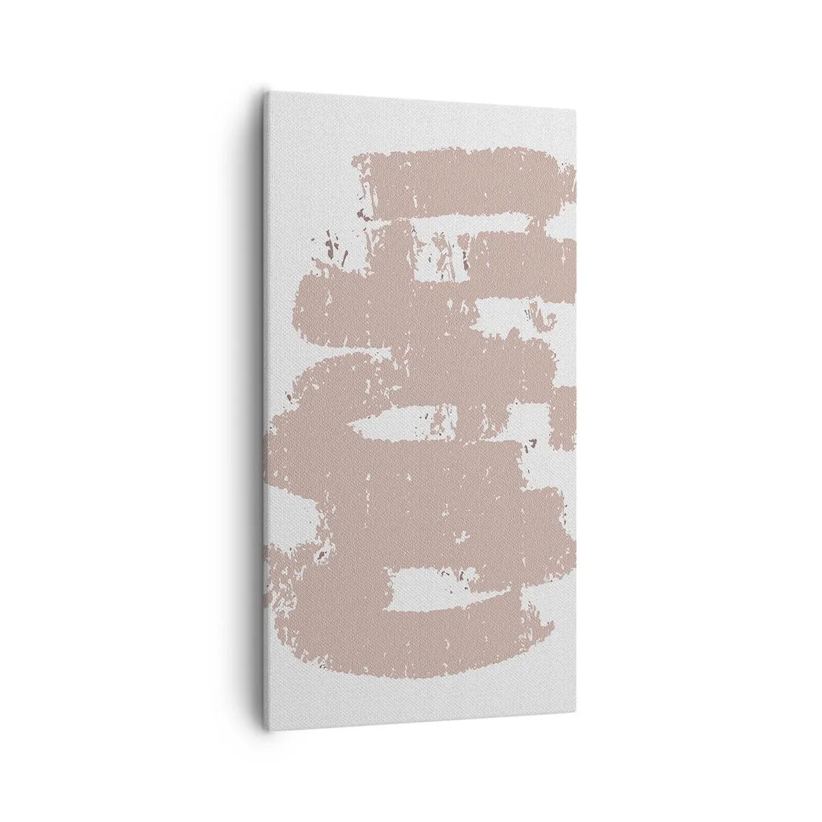 Bild auf Leinwand - Leinwandbild - Abstraktion in zartem Rosa - 55x100 cm