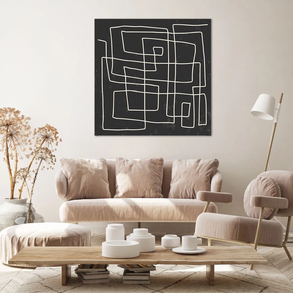 Bild auf Leinwand - Leinwandbild - Nicht so einfach - 50x50 cm