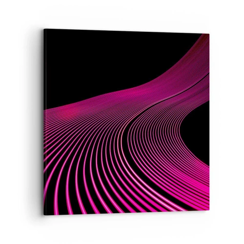 Bild auf Leinwand - Leinwandbild - Allee des Lichts - 70x70 cm