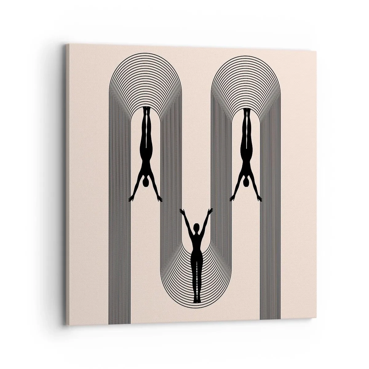 Bild auf Leinwand - Leinwandbild - Verkehrt herum - 70x70 cm