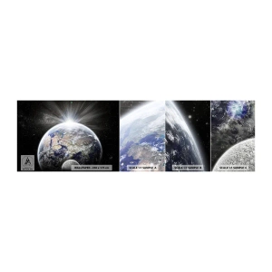 Fototapeten Muster Selbstklebend Deluxe Sticker - In voller Pracht - Astronomie, Kosmos, Galaxis - 100x30 cm